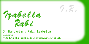 izabella rabi business card